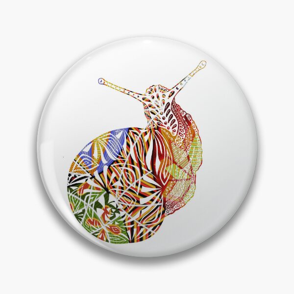 Item preview, colored snail designed and sold by Tetiana Pohurska.