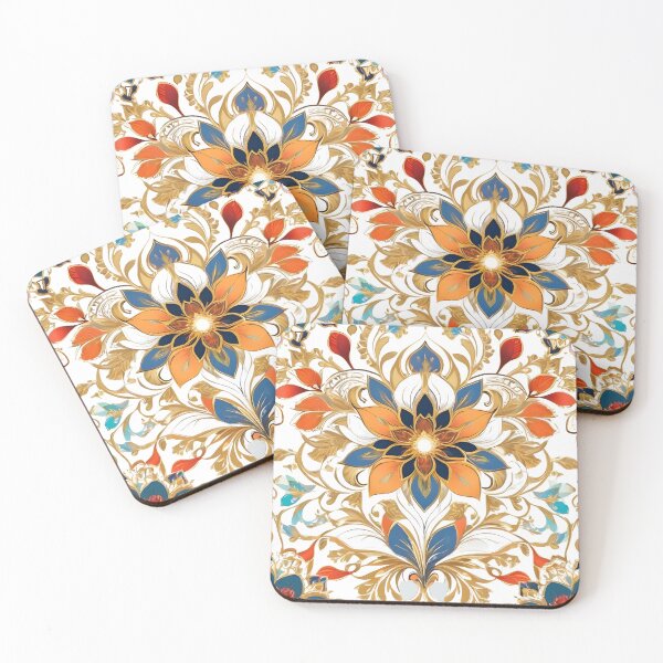 Item preview, Golden Accented Blooms designed and sold by ArtistryTouch.
