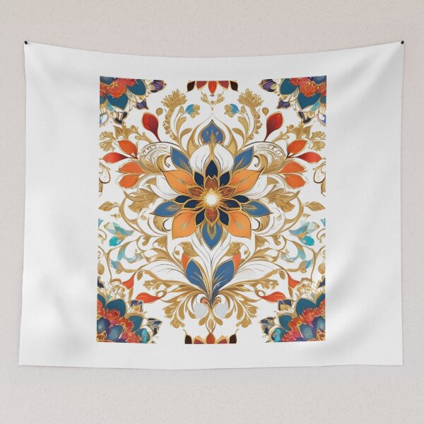 Item preview, Golden Accented Blooms designed and sold by ArtistryTouch.