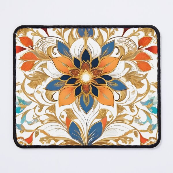 Item preview, Golden Accented Blooms designed and sold by ArtistryTouch.