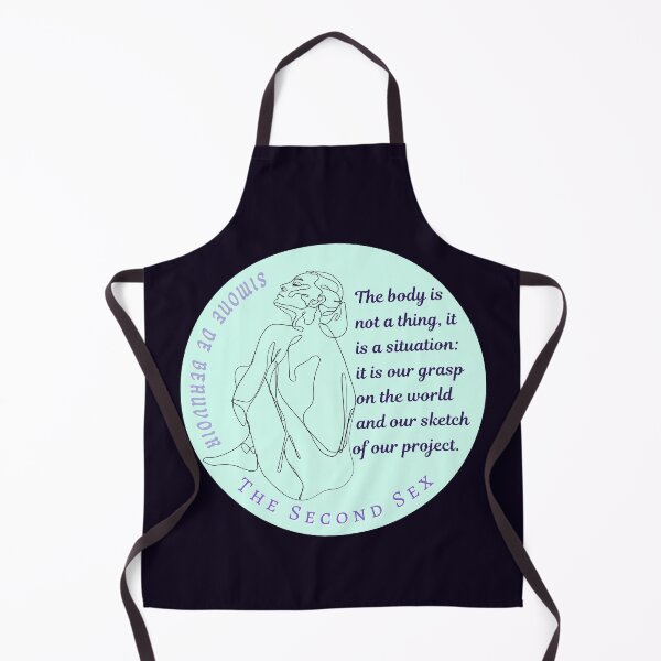 Item preview, Simone de Beauvoir quote: The body is not a thing, it is a situation: it is our grasp on the world and our sketch of our project designed and sold by artbleed.