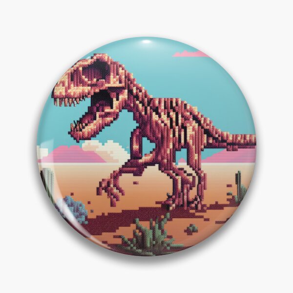 Item preview, pixelart dinosaurio designed and sold by Retrocranio.
