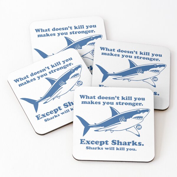 Item preview, WHAT DOESN'T KILL YOU SHARK designed and sold by TODD GOLDMAN.
