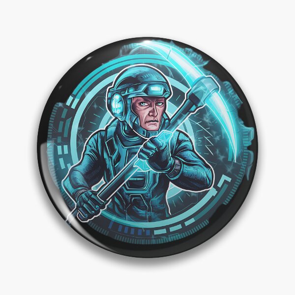 Item preview, Futuristic Miner Digital Art, Blockchain Cryptocurrency  designed and sold by TrendyGraphTees.