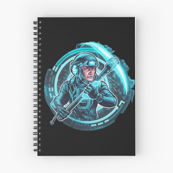 Item preview, Futuristic Miner Digital Art, Blockchain Cryptocurrency  designed and sold by TrendyGraphTees.