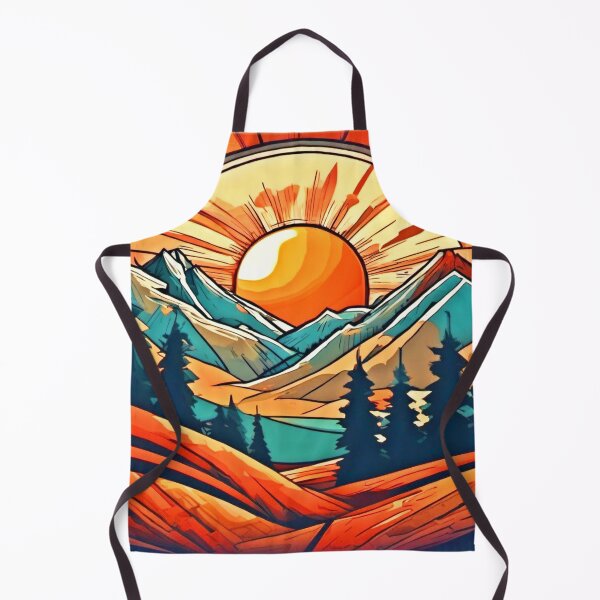 Item preview, Radiant Mountain Sun Cartoon designed and sold by Health And Fitness Posts e-Store.
