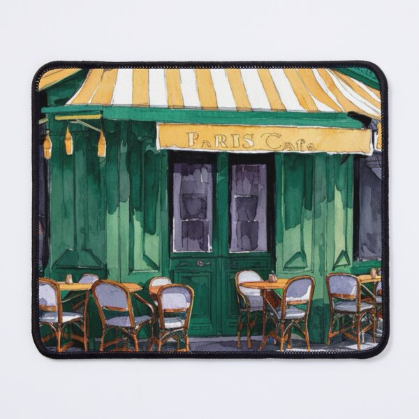 Item preview, Paris Cafe Watercolor Painting …..By Carraann designed and sold by CARRAANN.