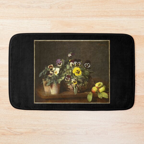 Item preview, Painting "Still Life with Pansies" by Henri Fantin-Latour 1874 designed and sold by Decor Prints Gallery.