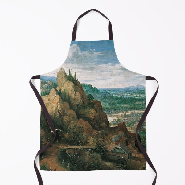 Item preview, Mountain Landscape with Waterfall and Mill designed and sold by tomorrowsart.