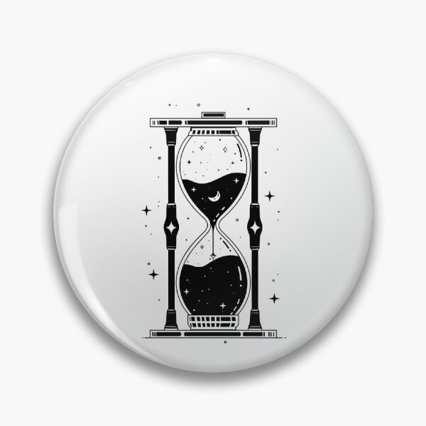 Item preview, Hourglass Celestial Minimalist - Sand Clock black and white - Sandglass designed and sold by Tomioka-Art.
