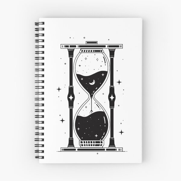 Item preview, Hourglass Celestial Minimalist - Sand Clock black and white - Sandglass designed and sold by Tomioka-Art.