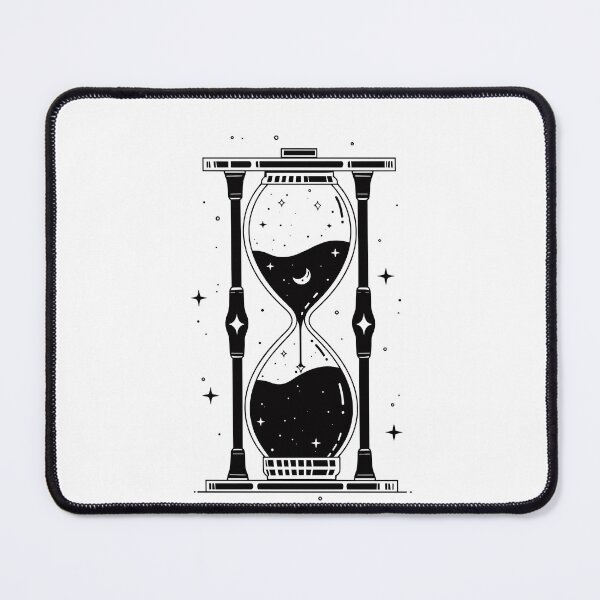 Item preview, Hourglass Celestial Minimalist - Sand Clock black and white - Sandglass designed and sold by Tomioka-Art.