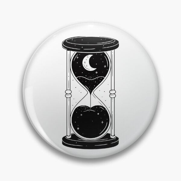Item preview, Hourglass Celestial Minimalist - Sand Clock black and white - Sandglass designed and sold by Tomioka-Art.