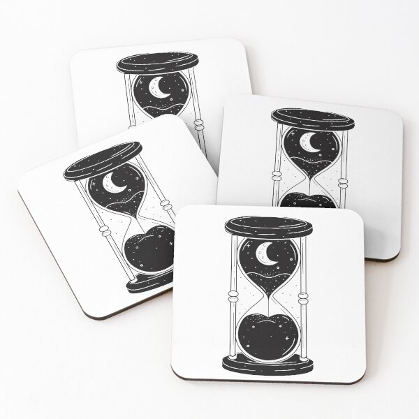Item preview, Hourglass Celestial Minimalist - Sand Clock black and white - Sandglass designed and sold by Tomioka-Art.