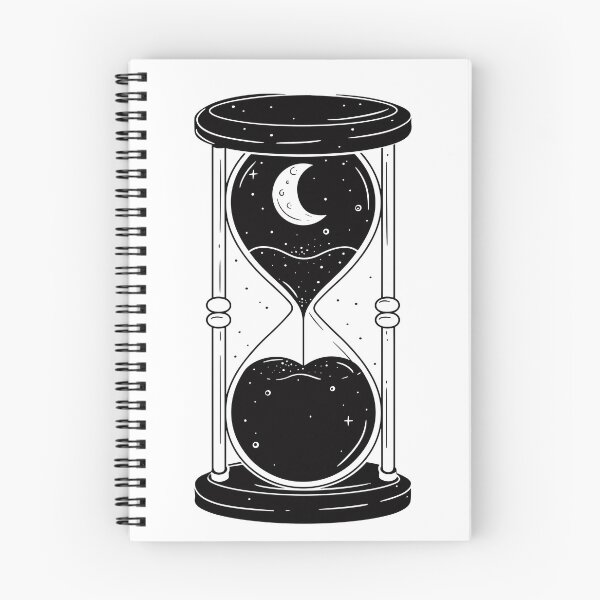 Item preview, Hourglass Celestial Minimalist - Sand Clock black and white - Sandglass designed and sold by Tomioka-Art.