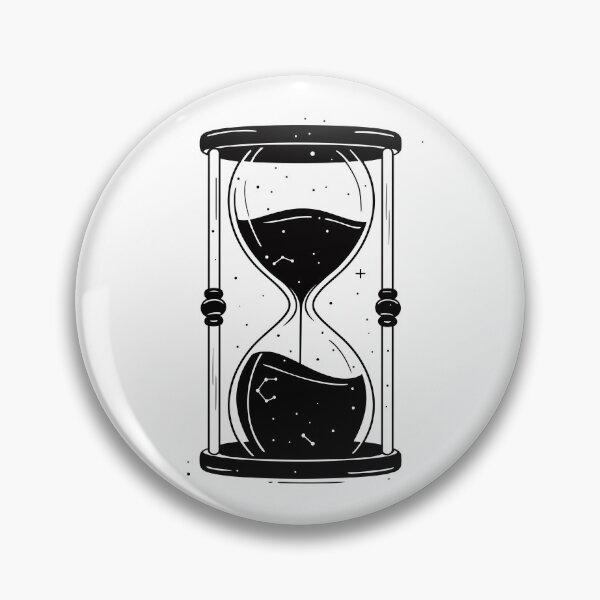 Item preview, Hourglass Celestial Minimalist - Sand Clock black and white - Sandglass designed and sold by Tomioka-Art.