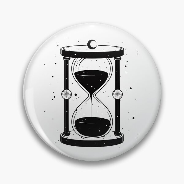 Item preview, Hourglass Celestial Minimalist - Sand Clock black and white - Sandglass designed and sold by Tomioka-Art.