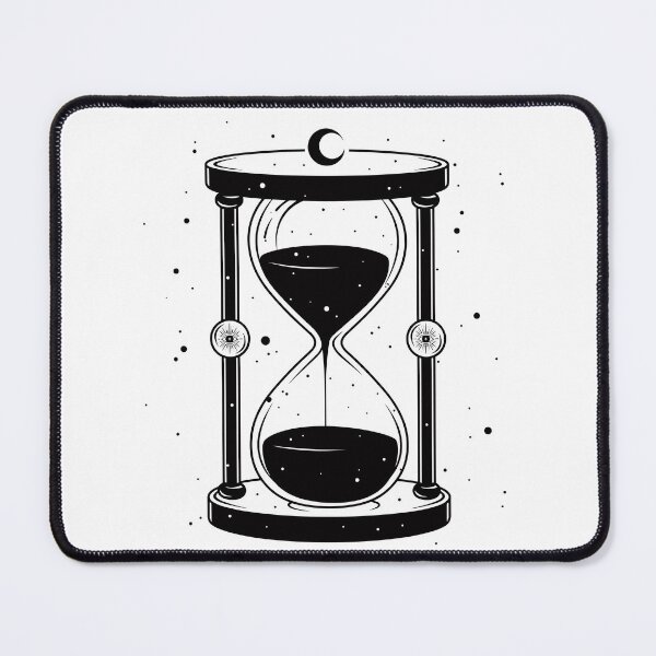 Item preview, Hourglass Celestial Minimalist - Sand Clock black and white - Sandglass designed and sold by Tomioka-Art.