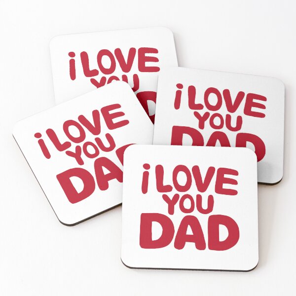 Item preview, I Love You Dad: Heartfelt Father's Day Typography Art designed and sold by HahaHandlesHub.