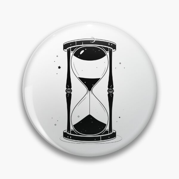Item preview, Hourglass Celestial Minimalist - Sand Clock black and white - Sandglass designed and sold by Tomioka-Art.