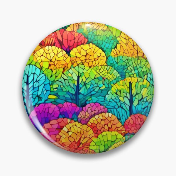Item preview, Colorful Trees Art Style designed and sold by Health And Fitness Posts e-Store.