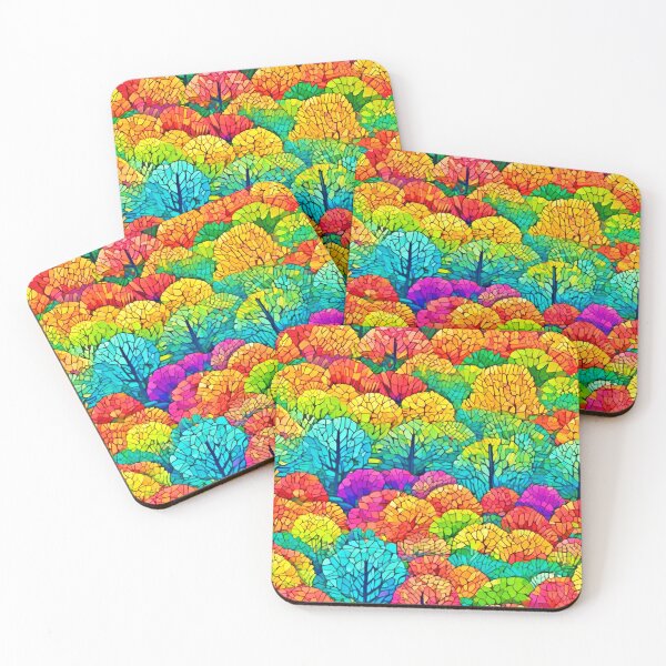 Item preview, Colorful Trees Art Style designed and sold by Health And Fitness Posts e-Store.
