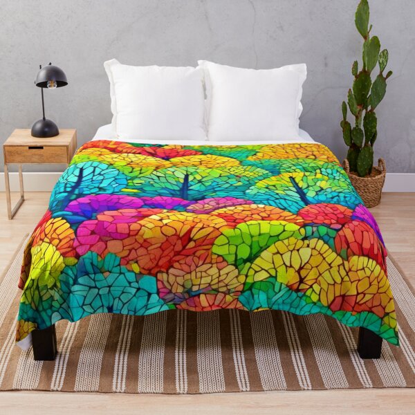 Item preview, Colorful Trees Art Style designed and sold by Health And Fitness Posts e-Store.