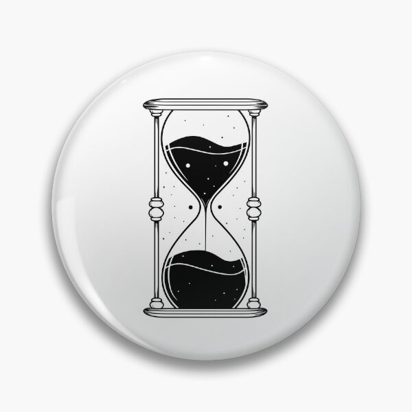 Item preview, Hourglass Celestial Minimalist - Sand Clock black and white - Sandglass designed and sold by Tomioka-Art.