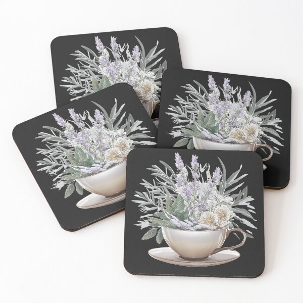 Item preview, Herbal Tea Cup Floral Arrangement, Tea Lovers designed and sold by TrendyGraphTees.