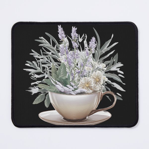 Item preview, Herbal Tea Cup Floral Arrangement, Tea Lovers designed and sold by TrendyGraphTees.