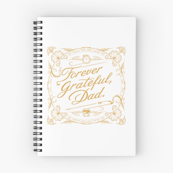 Item preview, Forever Grateful, Dad: Elegant Father's Day Classic Typography Art designed and sold by HahaHandlesHub.