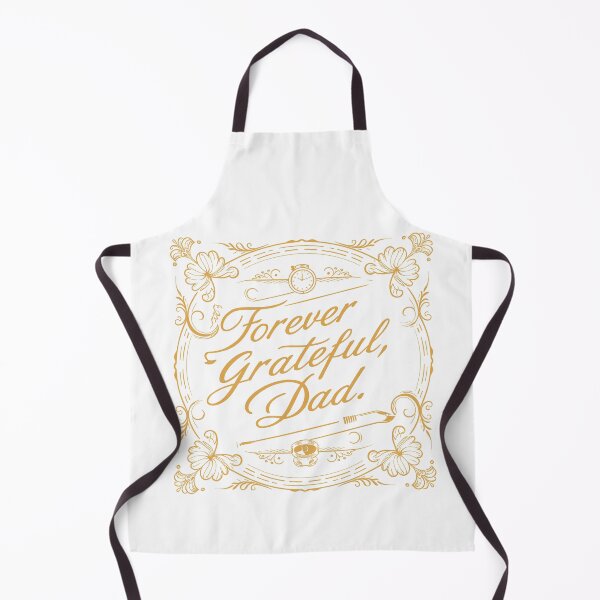 Item preview, Forever Grateful, Dad: Elegant Father's Day Classic Typography Art designed and sold by HahaHandlesHub.