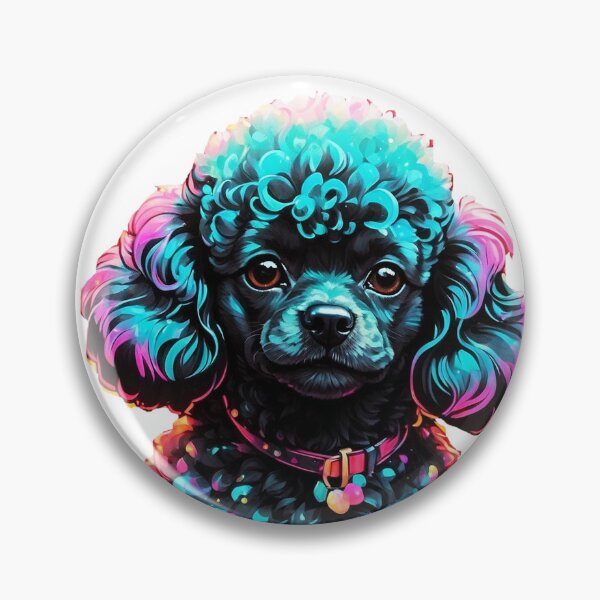 Item preview, Mini black poodle dog  designed and sold by LevCreates.