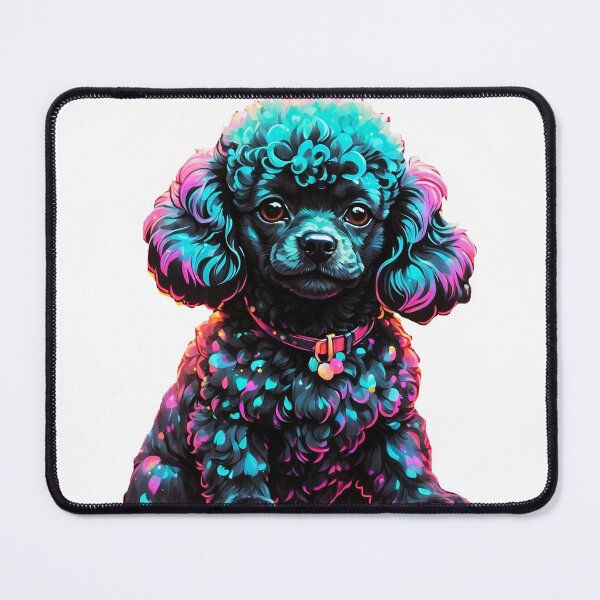 Item preview, Mini black poodle dog  designed and sold by LevCreates.