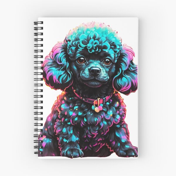 Item preview, Mini black poodle dog  designed and sold by LevCreates.