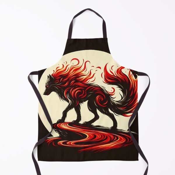Item preview, Lava Fire Wolf, Ai Generated Art designed and sold by ACC .
