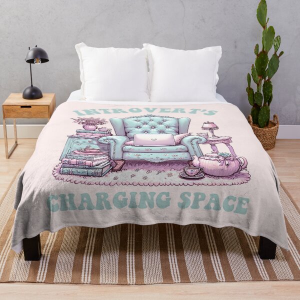 Item preview, Introvert's chic Cozy Charging Space. Funny introvert humor. designed and sold by Unitepeople.