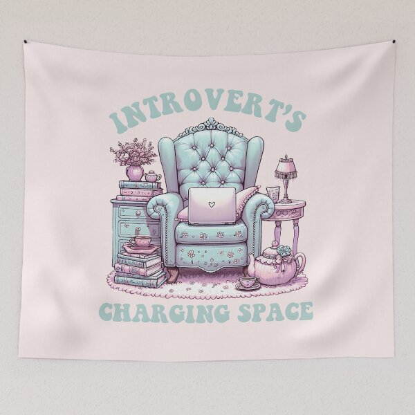 Item preview, Introvert's chic Cozy Charging Space. Funny introvert humor. designed and sold by Unitepeople.