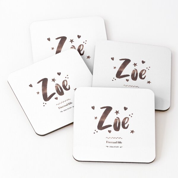 Item preview, Zoe | John 10 10 | Eternal Life | Christian Name with Biblical Meaning For Girl | Christian Name Collection designed and sold by Blessed Be Your Name.