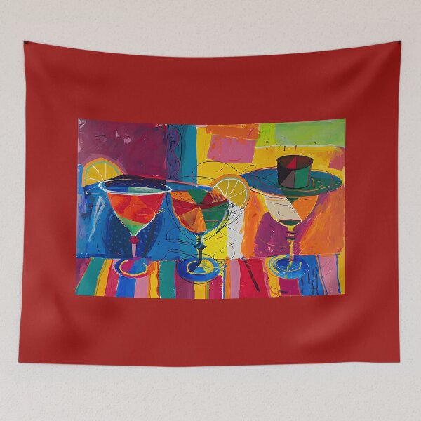 Item preview, Fiesta Margarita Madness Art- Sip and Savor the Vibrant Vibes Generative AI Abstract Vivid Colors designed and sold by OlfactoART Studio.