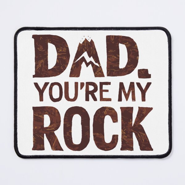 Item preview, Dad, You're My Rock: Grounded Father's Day Typography Art designed and sold by HahaHandlesHub.