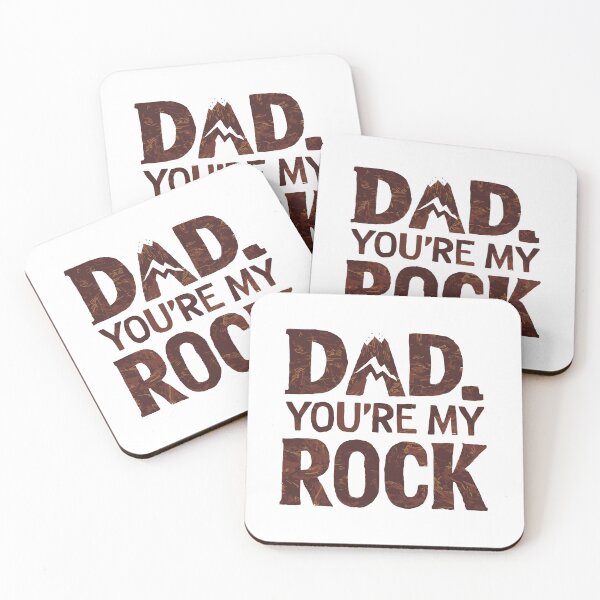 Item preview, Dad, You're My Rock: Grounded Father's Day Typography Art designed and sold by HahaHandlesHub.