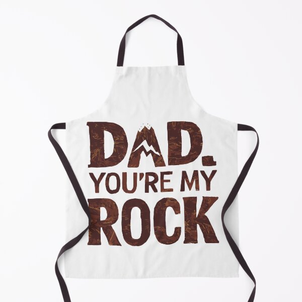 Item preview, Dad, You're My Rock: Grounded Father's Day Typography Art designed and sold by HahaHandlesHub.