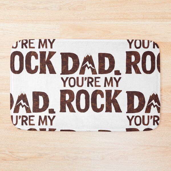 Item preview, Dad, You're My Rock: Grounded Father's Day Typography Art designed and sold by HahaHandlesHub.