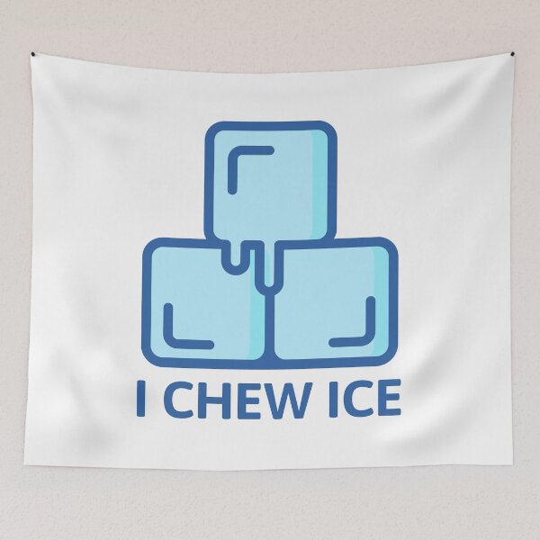 Item preview, I Chew Ice! Blue Ice Cubes designed and sold by PMCreative.