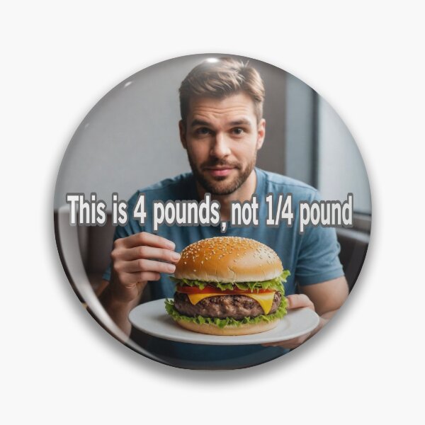 Item preview, The Four Pound Burger designed and sold by Surreallytee.