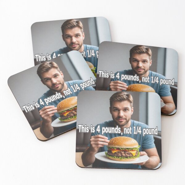 Item preview, The Four Pound Burger designed and sold by Surreallytee.