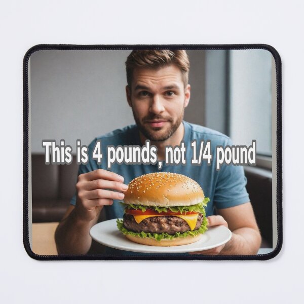 Item preview, The Four Pound Burger designed and sold by Surreallytee.