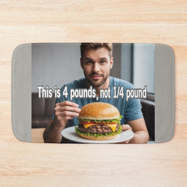 Item preview, The Four Pound Burger designed and sold by Surreallytee.