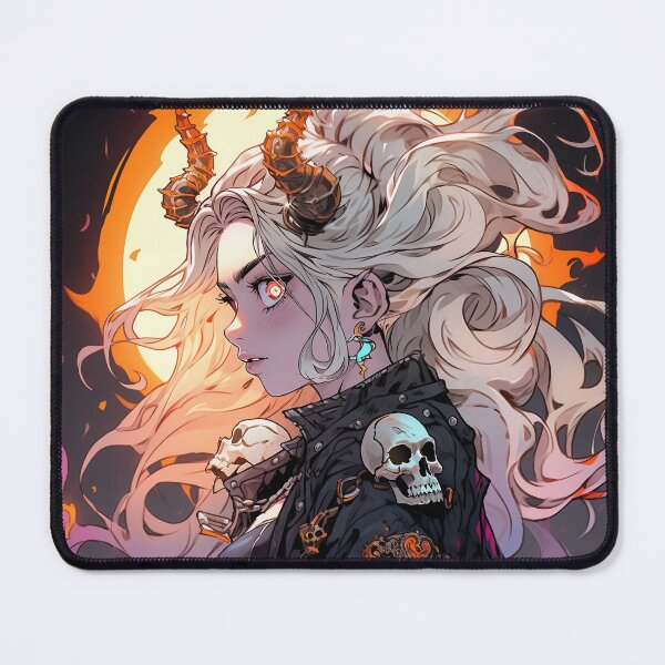 Item preview, Gothic Skull Punk Demon Anime Girl designed and sold by bubblegoth.